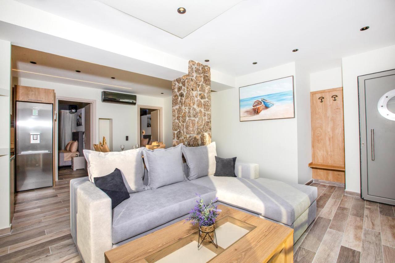 Black Rocks Family, Luxury Seafront Beach Maisonette Agios Gordios  Dış mekan fotoğraf